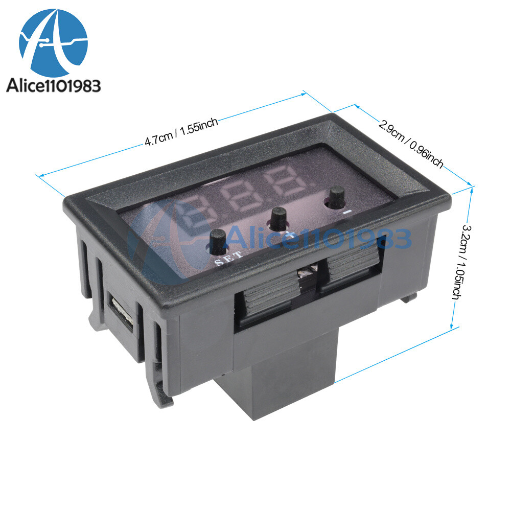 W1209 DC 12V Digital Thermostat Temperature Controller Sensor -50~110°C w/ Case