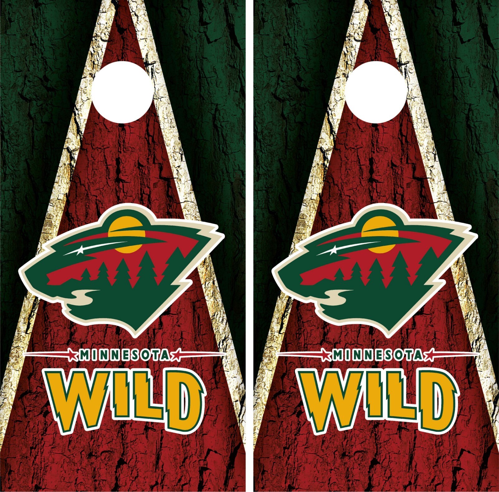 Minnesota Wild Cornhole Board Vinyl Wrap - Decal Sticker VZ579