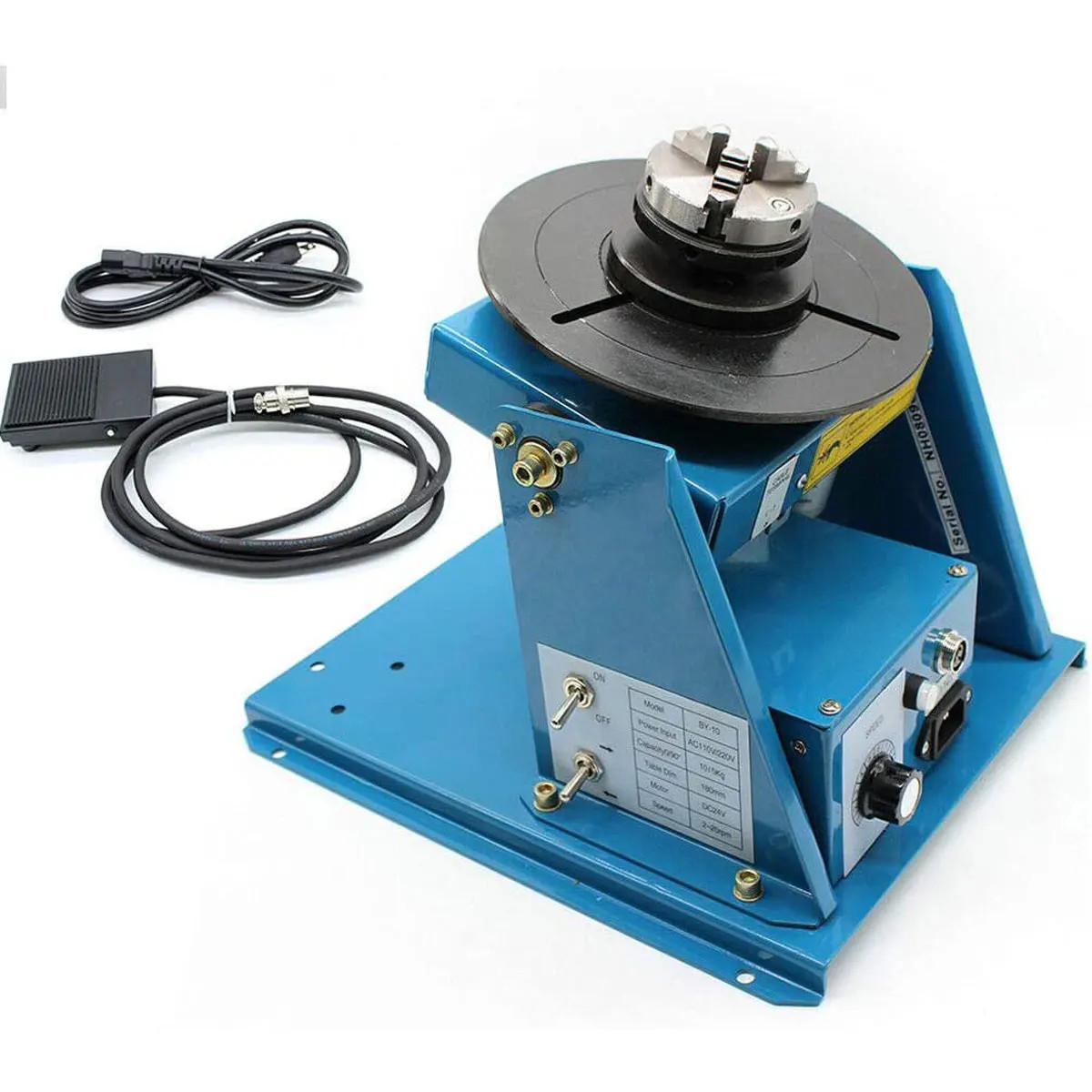 10KG Rotary Welding Positioner Turntable Table High Positioning Accuracy