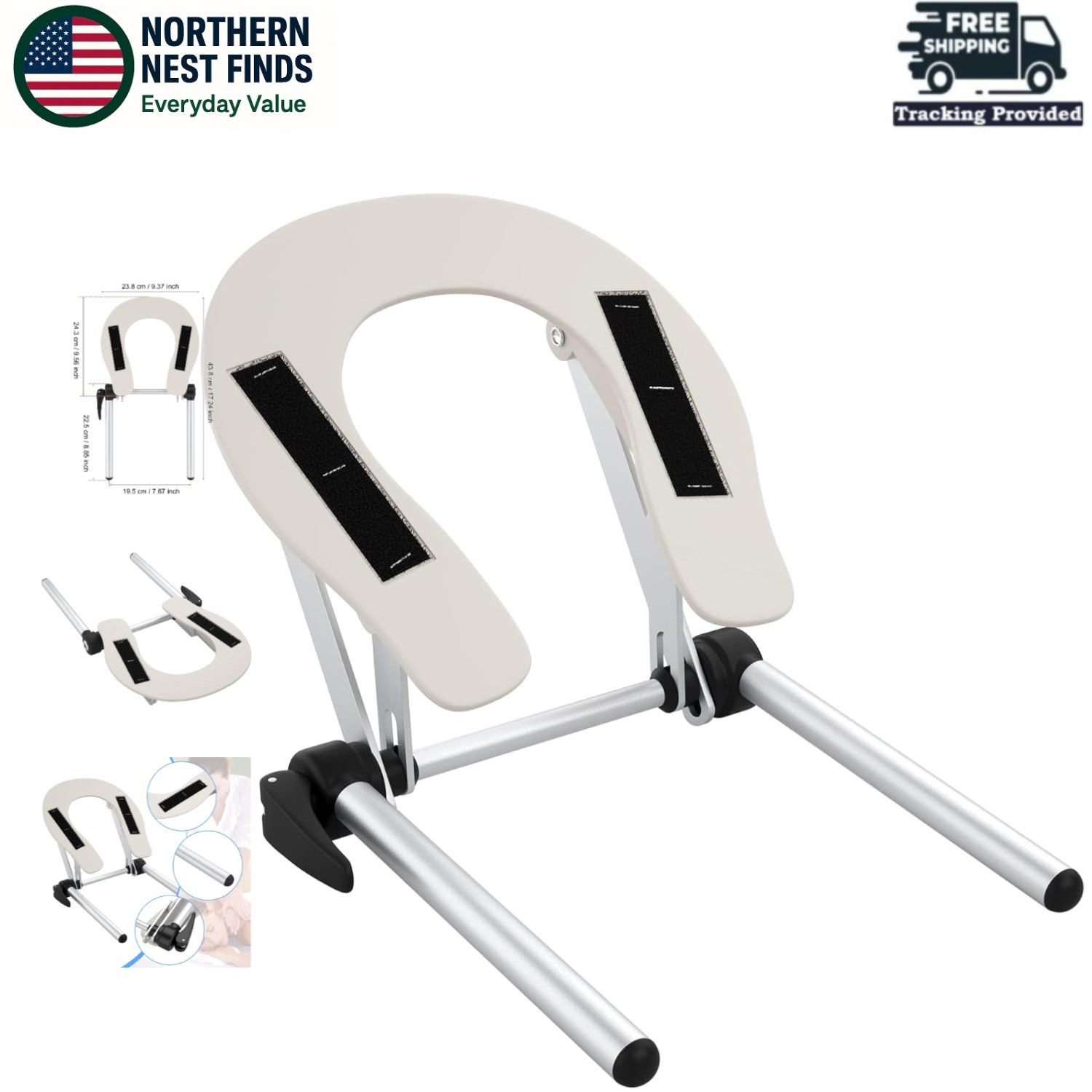 Aluminum Face Cradle for Massage Table - Lightweight & Adjustable