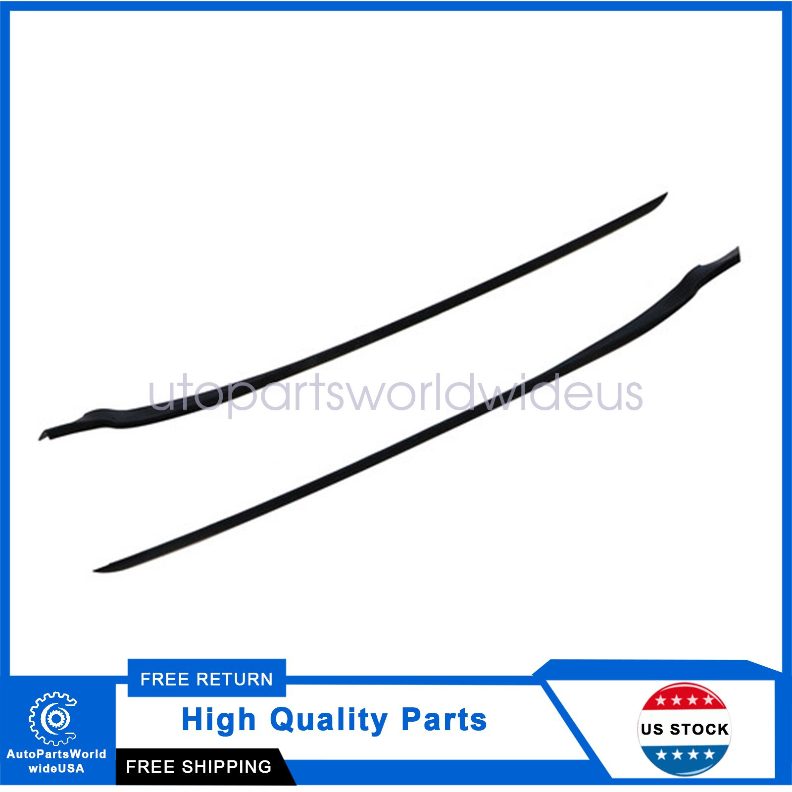 For 2011-2019 Ford Fiesta 1.6L RH+LH Windshield Pillar Trim Moulding 2 Pcs