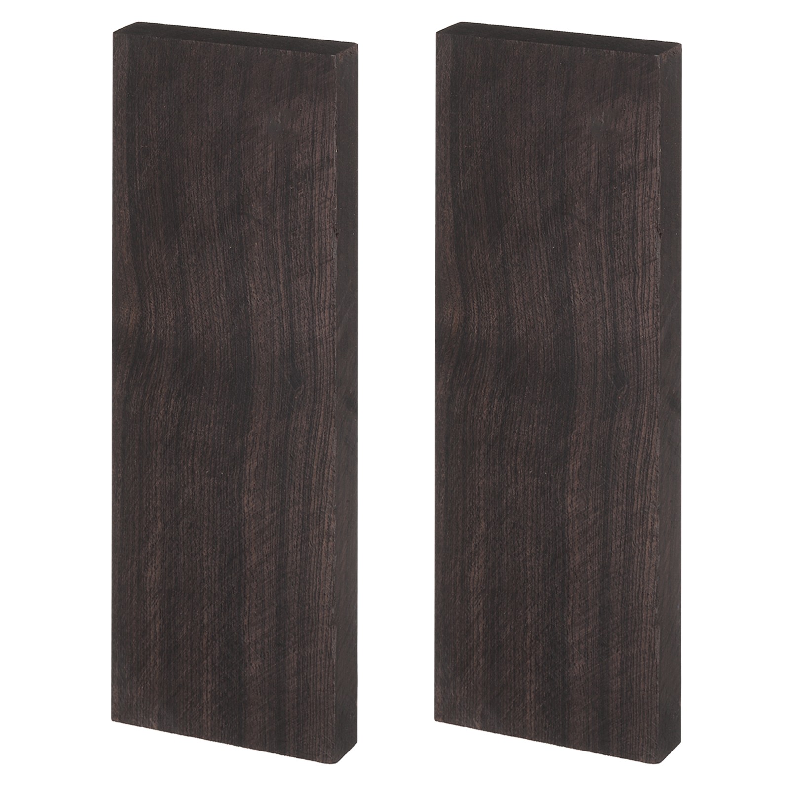 2PCS Knife Handle Material 4.7" × 1.6" × 0.4" Handle Scale, Blackwood