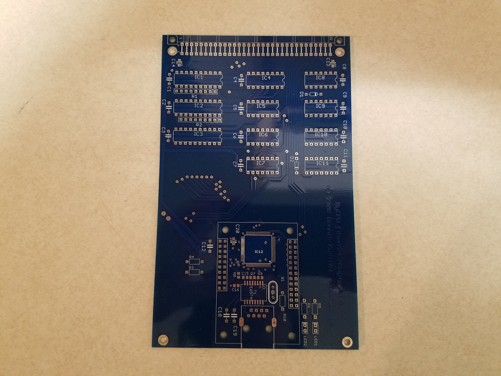 MyCPU Complete Board Set, by Dennis Kuschel, DIY Hardware Project, PCB Only