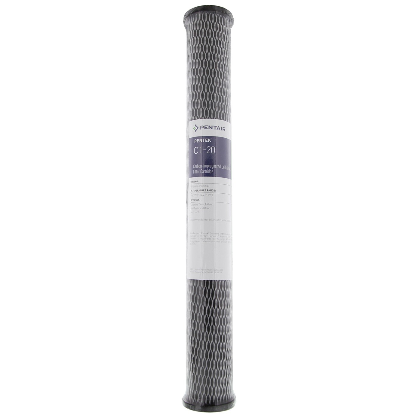 Pentair Pentek C1-20 155597-43 Carbon 20" Water Filter - 5 Micron