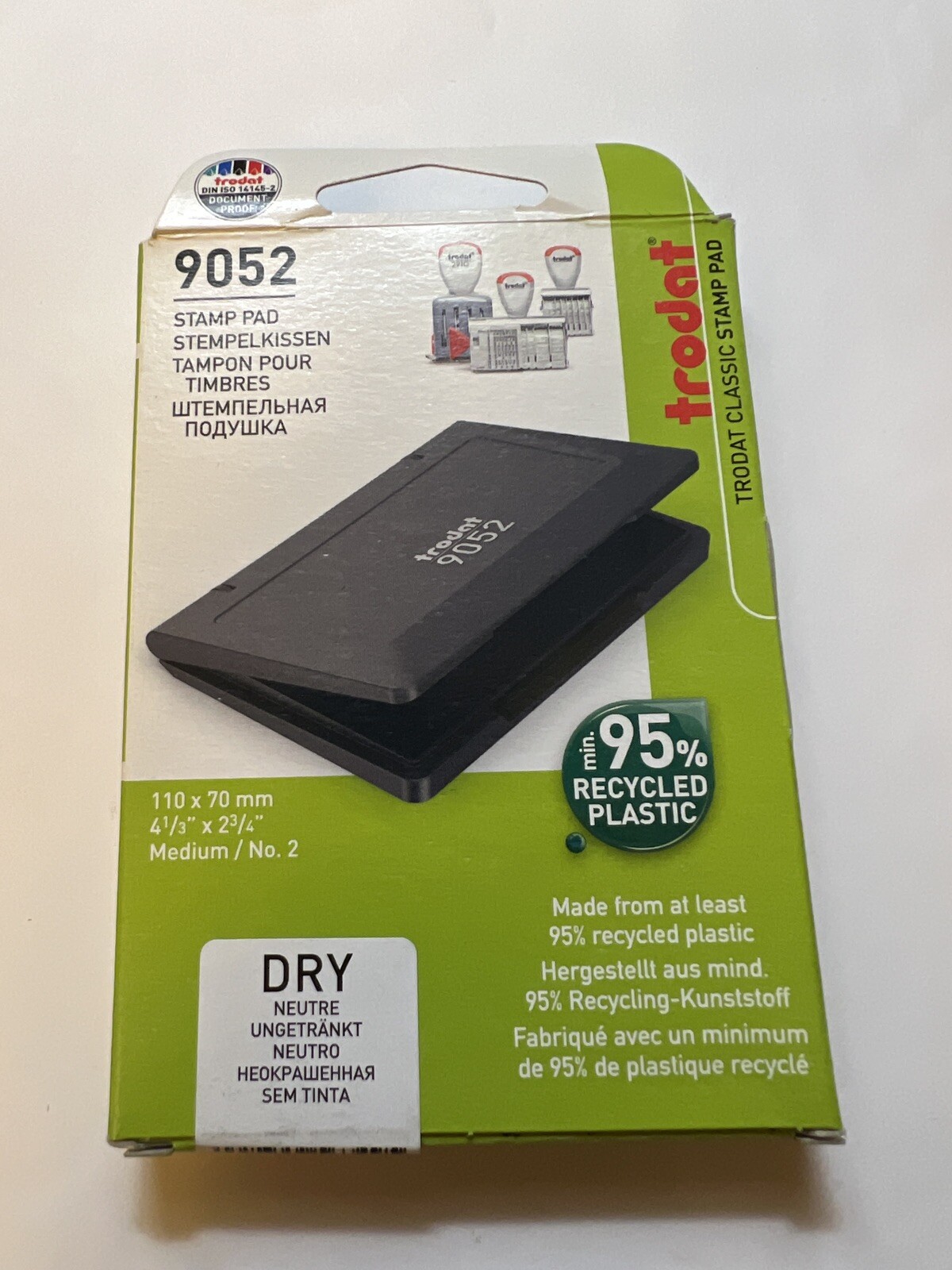 Trodat Ink Pad Business Stamp Pad (Trodat 9052 (neutral Stamp Pad) Use Any Color