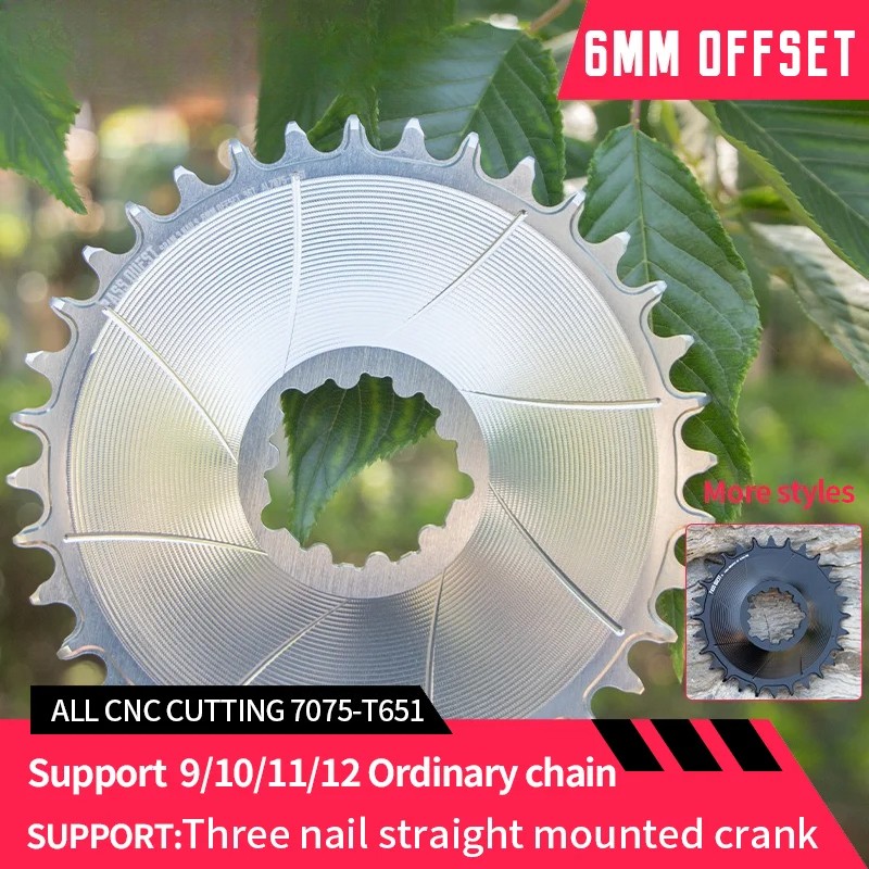 Mountain Gravel Bike Direct Mount Crank Round Narrow Wide Chainring 28-36T