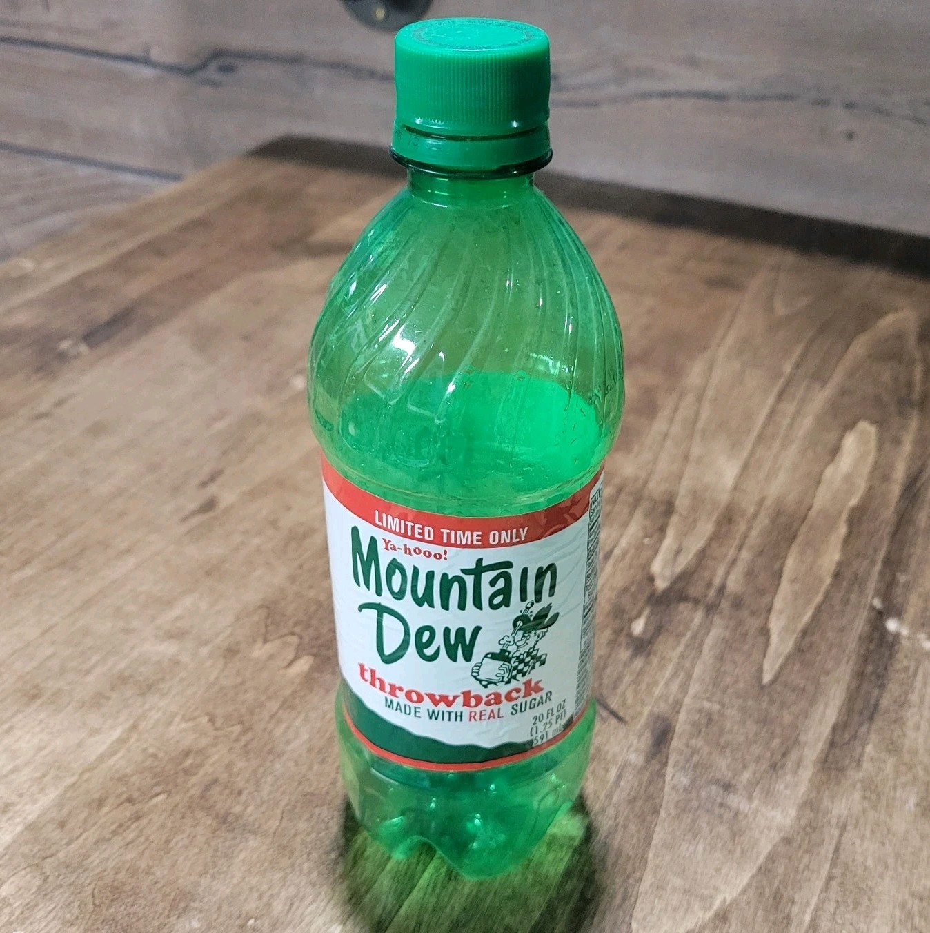 Mountain Dew Throwback Bottle Empty