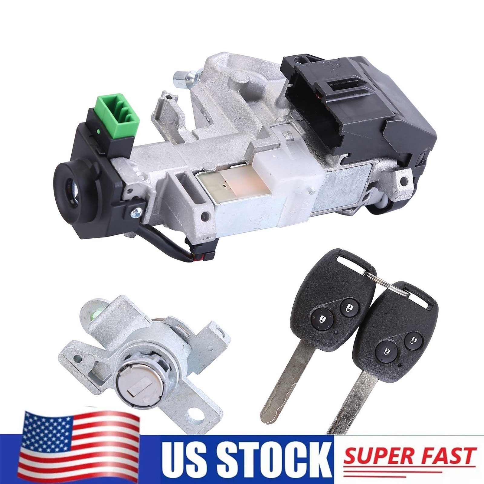Ignition & Door Lock Key Cylinder Switch Kit For Honda Odyssey 3.5L V6 2005-2010