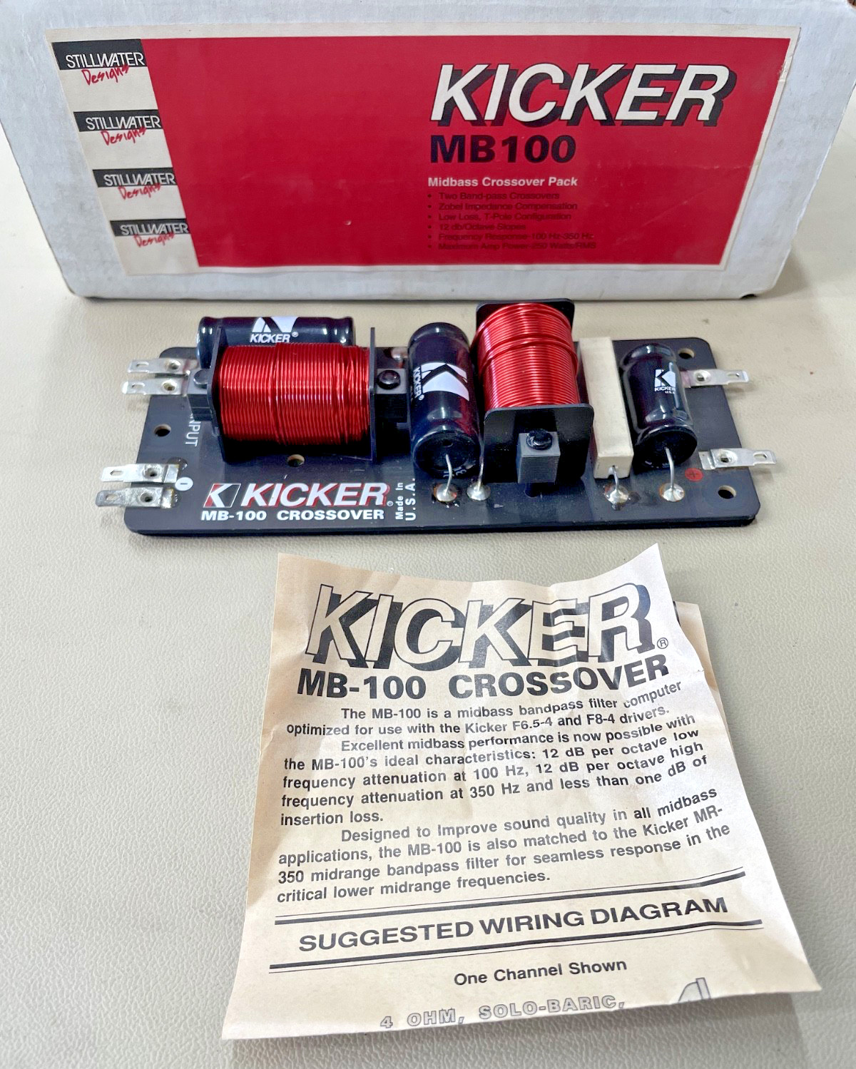 Old School Kicker MB-100 Passive Midbass Crossover, Only 1, NOS #333