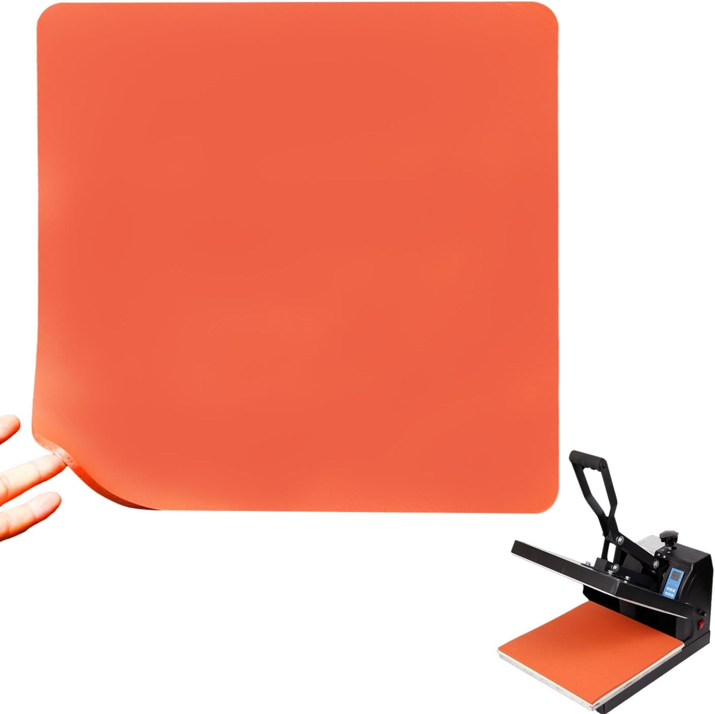 Heat Press Mat - 15X15 Inch Heat Resistant Insulation Silicone Pad for Heat Pres