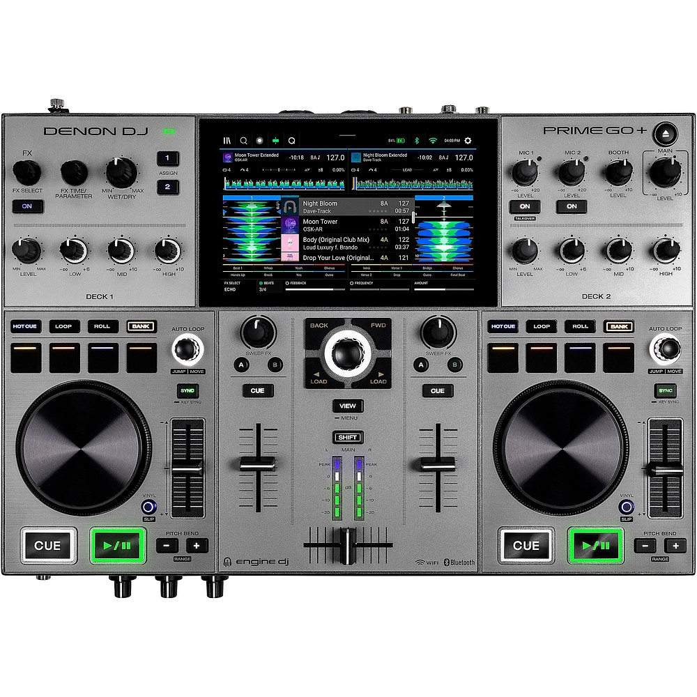 Denon DJ PRIME GO+ Professional 2Channel Standalone DJ System wBT Refurbished
