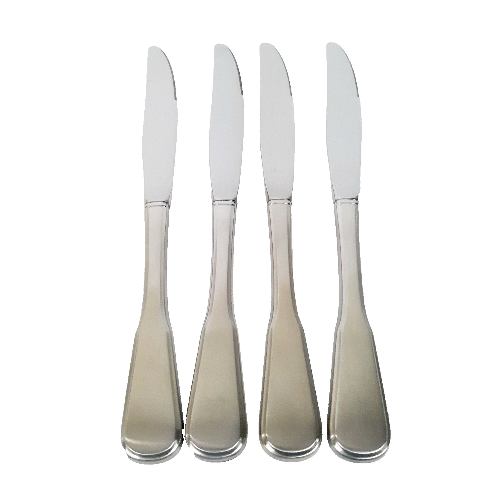 Stainless Steel 4 Butter Knives Brushed Simple Pattern Unbranded New without Tag
