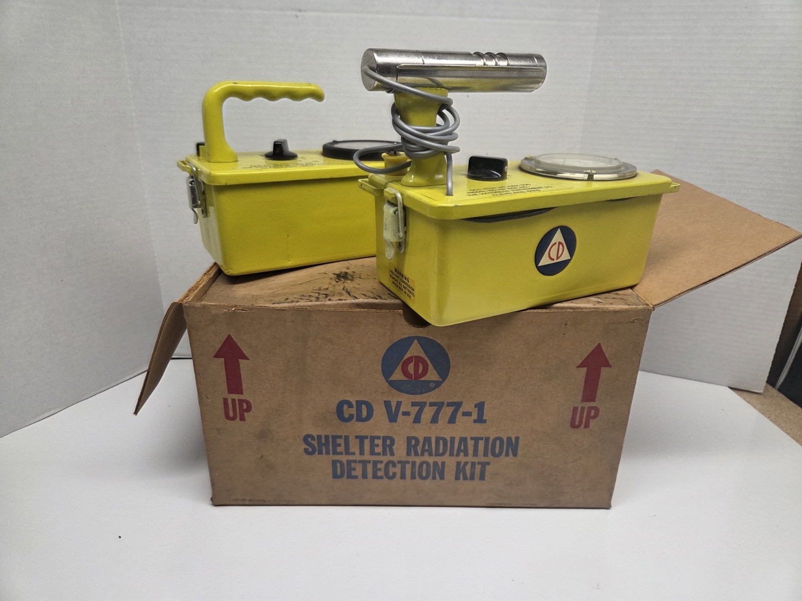2-Victoreen Radiological Survey Meters with Original Box CD V-777-1