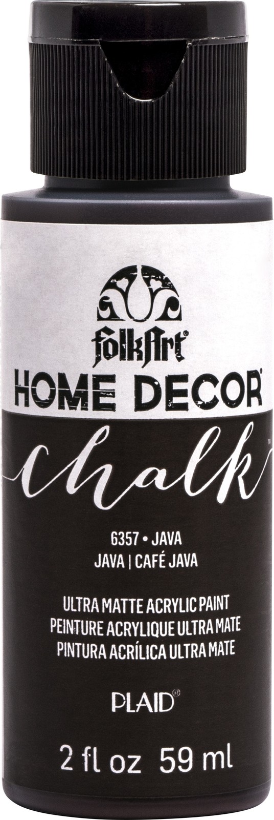 FolkArt Home Decor Chalk Paint 2oz-Java - 3 Pack