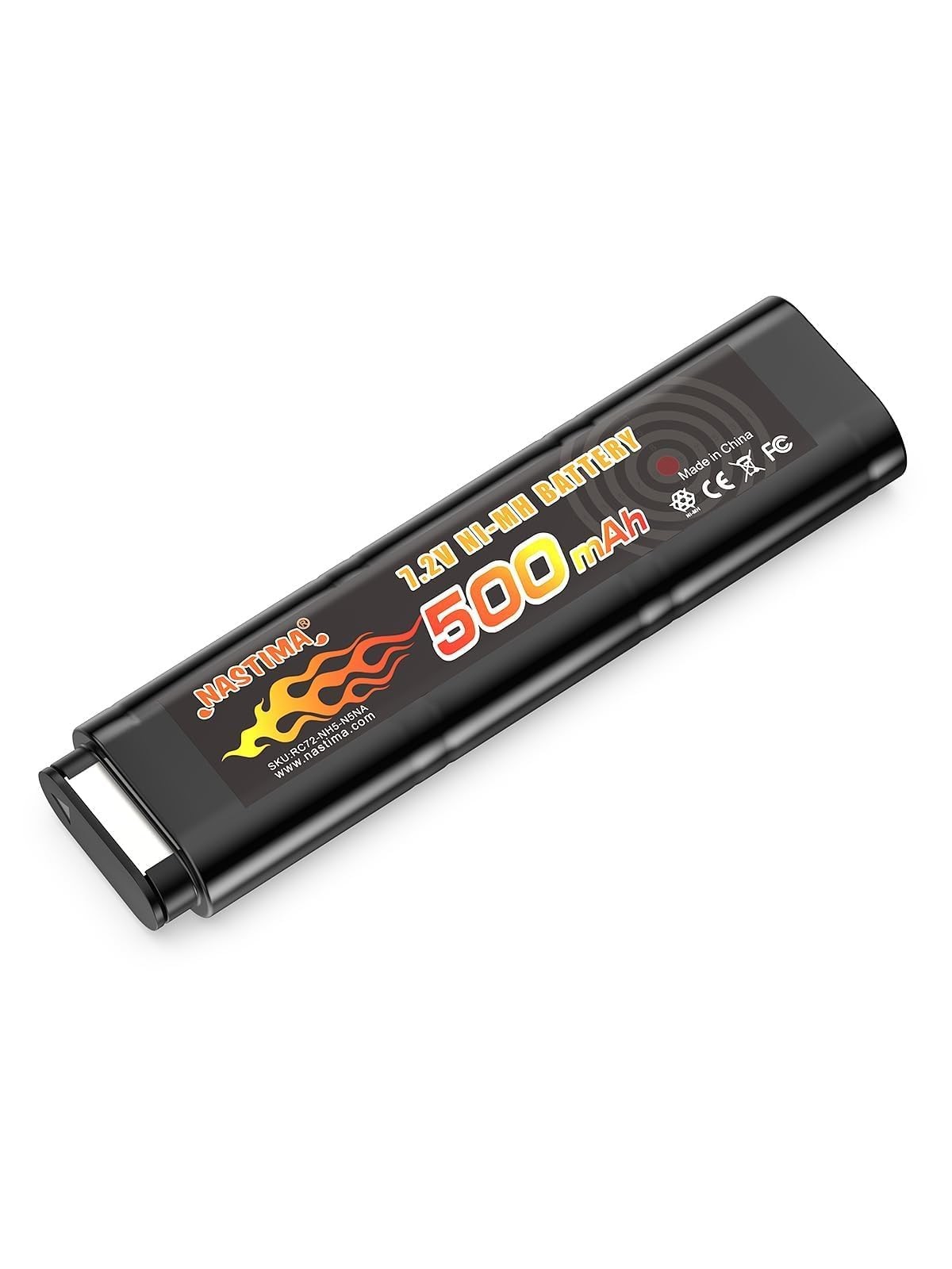 NASTIMA 2/3N 6S 7.2V 500mAh Ni-MH Airsoft Battery for CM030 CM121, nimh