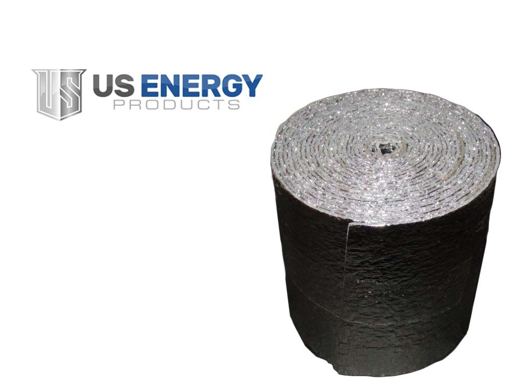 Reflective Foam Insulated Aluminum Foil Spiral Duct Pipe Wrap SIll Seal 6"x200'