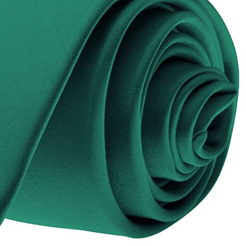 K. Alexander Solid Color Ties - Multiple Colors - Classic 3.5" width Teal