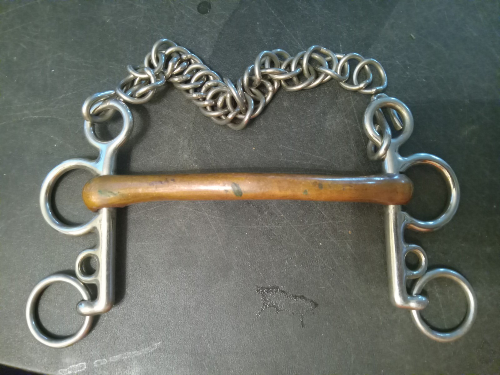 new loose cheek Pelham bit 5 in copper mullen mouth stainless