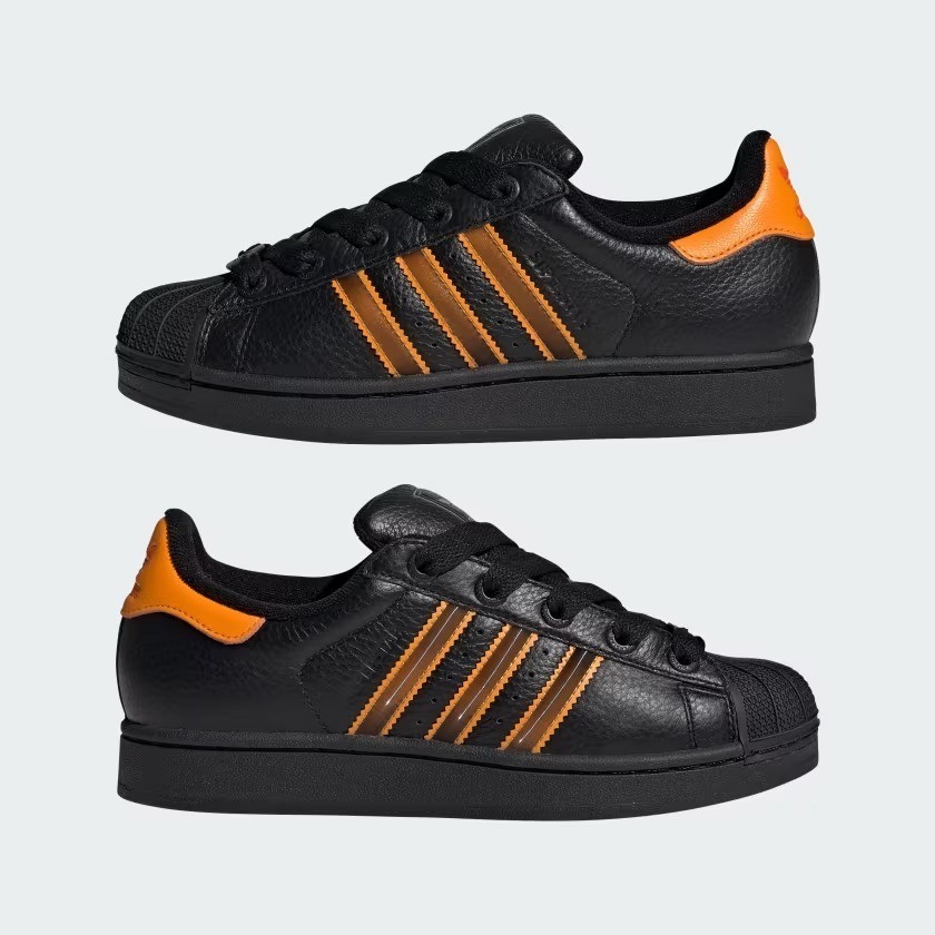 adidas Originals Superstar II Shoes JQ6469 Core Black / Crew Orange / Orange Men