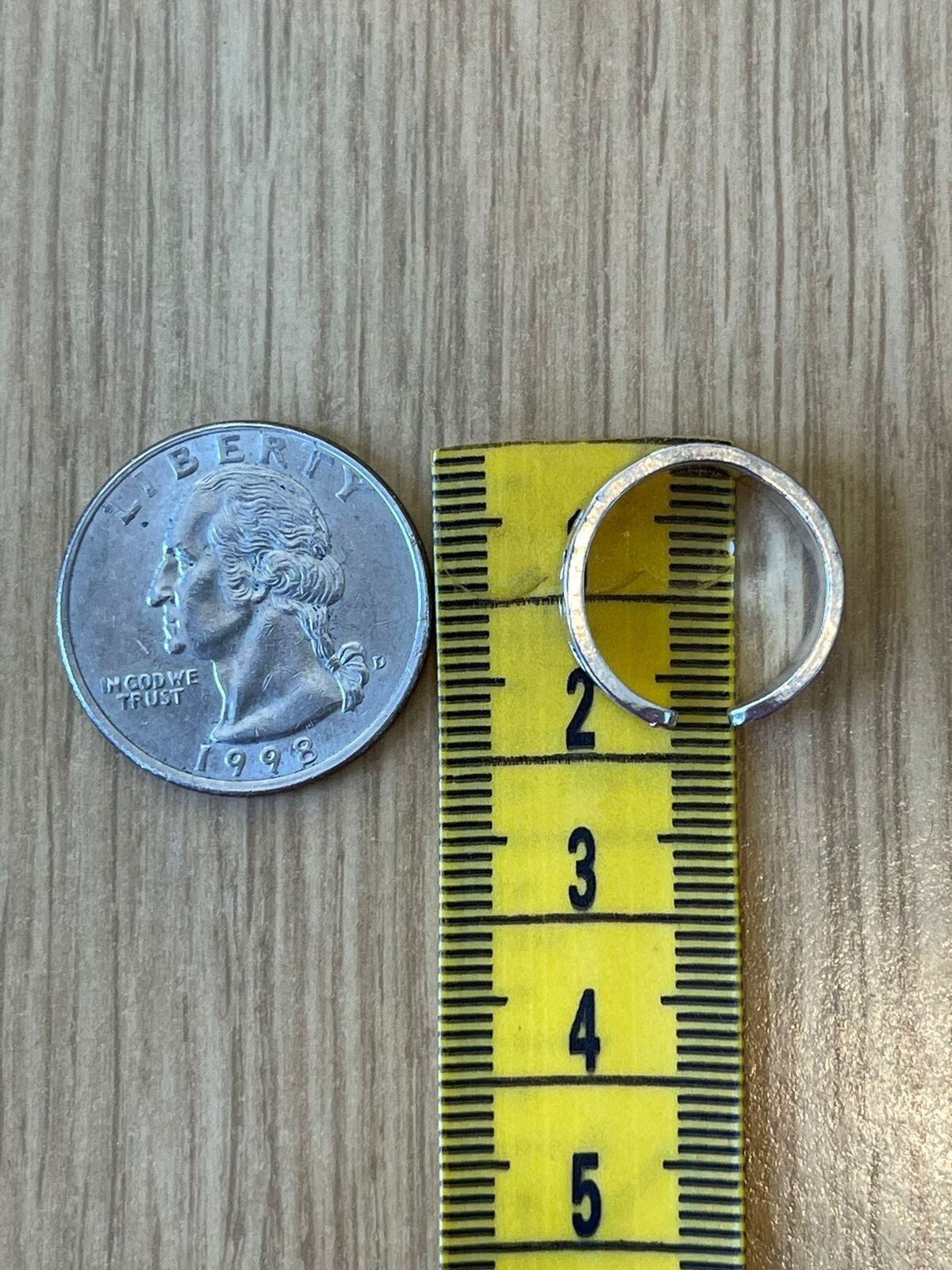 SILVER TONE Toe Finger Tip Ring Lot Of 3