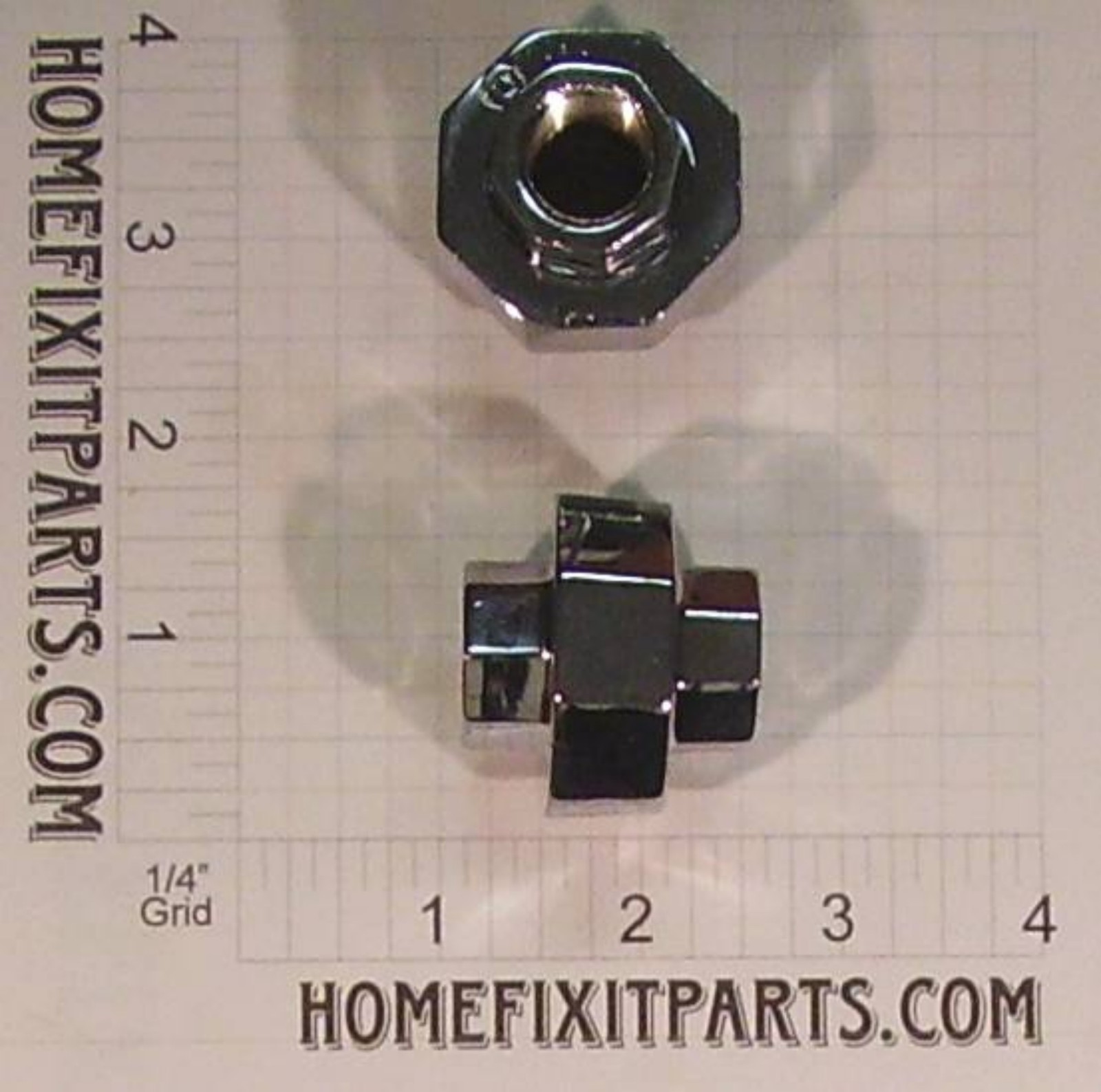 3/8 Inch Brass Chrome Plated UNION NPT