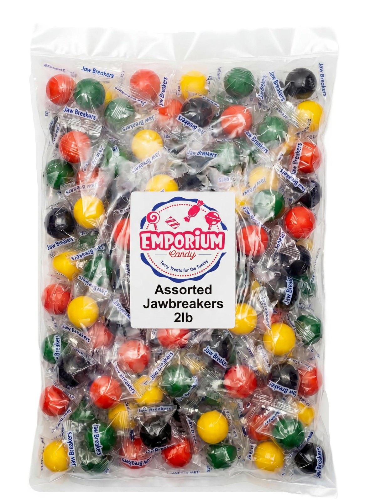 Jawbreaker Candy Bulk 2 lb – Assorted Hard Jaw Breaker Balls – Classic Long L...