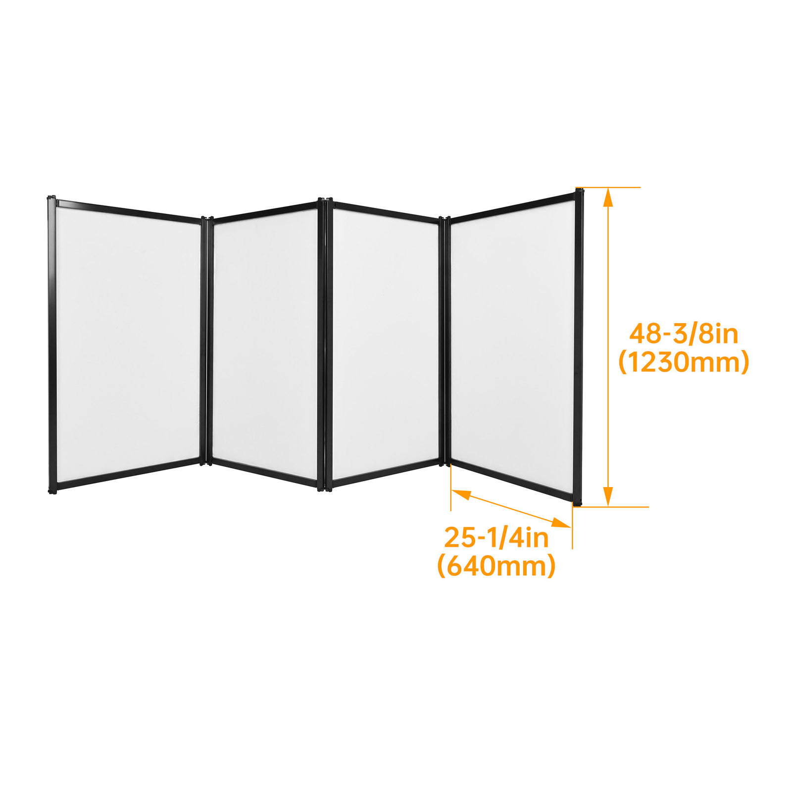 4-Panel DJ Foldable Booth Panels Portable Facade Event Booth Panels W/Carry Bag
