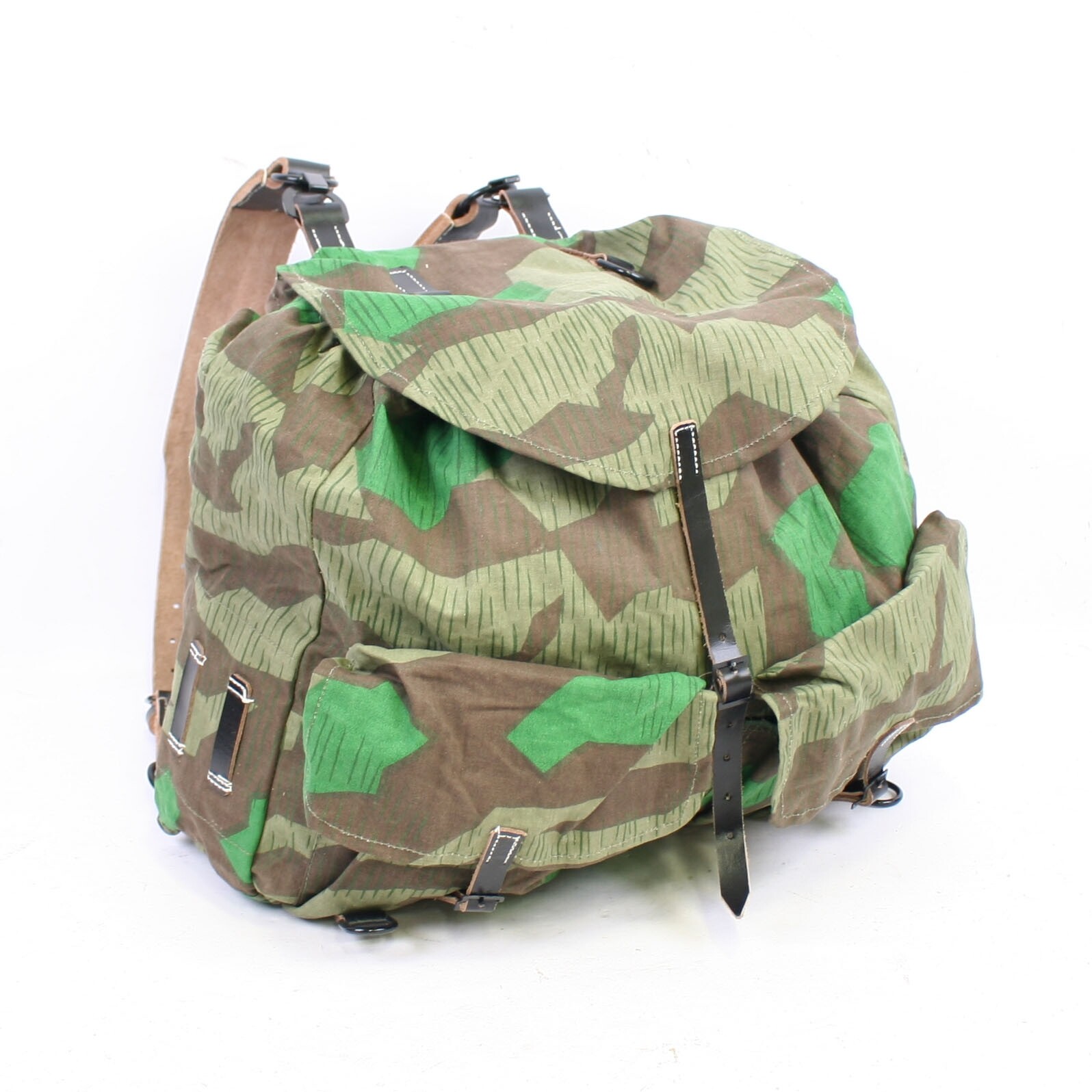 Replica M44 Splinter Rucksack made  of Zeltbahn Fabric with backpack Straps W...