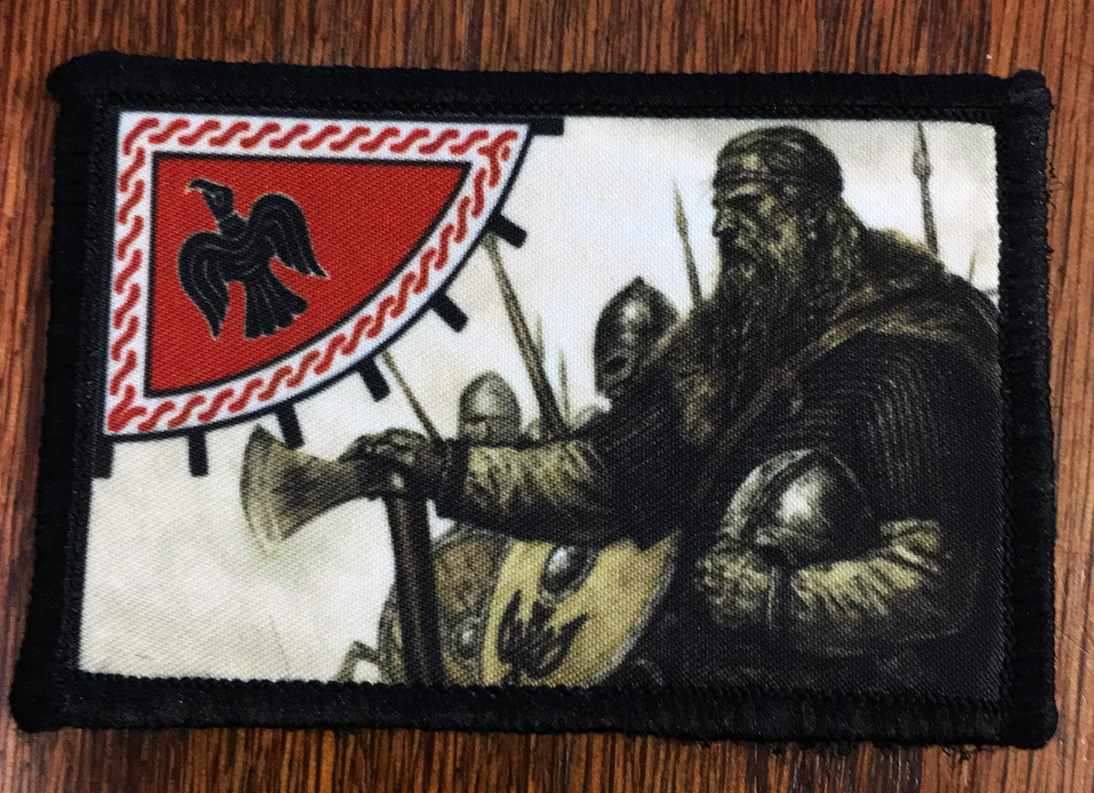 color VIKING Blackbird Sun Morale Patch Raven Tactical Military Army Badge Hook