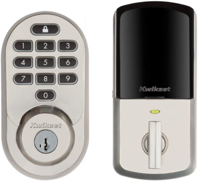 Kwikset 99380-001 Halo Wi-Fi Smart Electronic Keypad Deadbolt - Satin Nickel