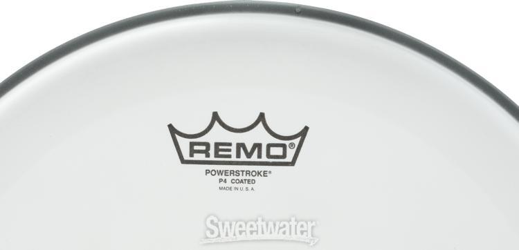Remo Powerstroke P4 Coated Drumhead - 14-inch - with Clear Dot