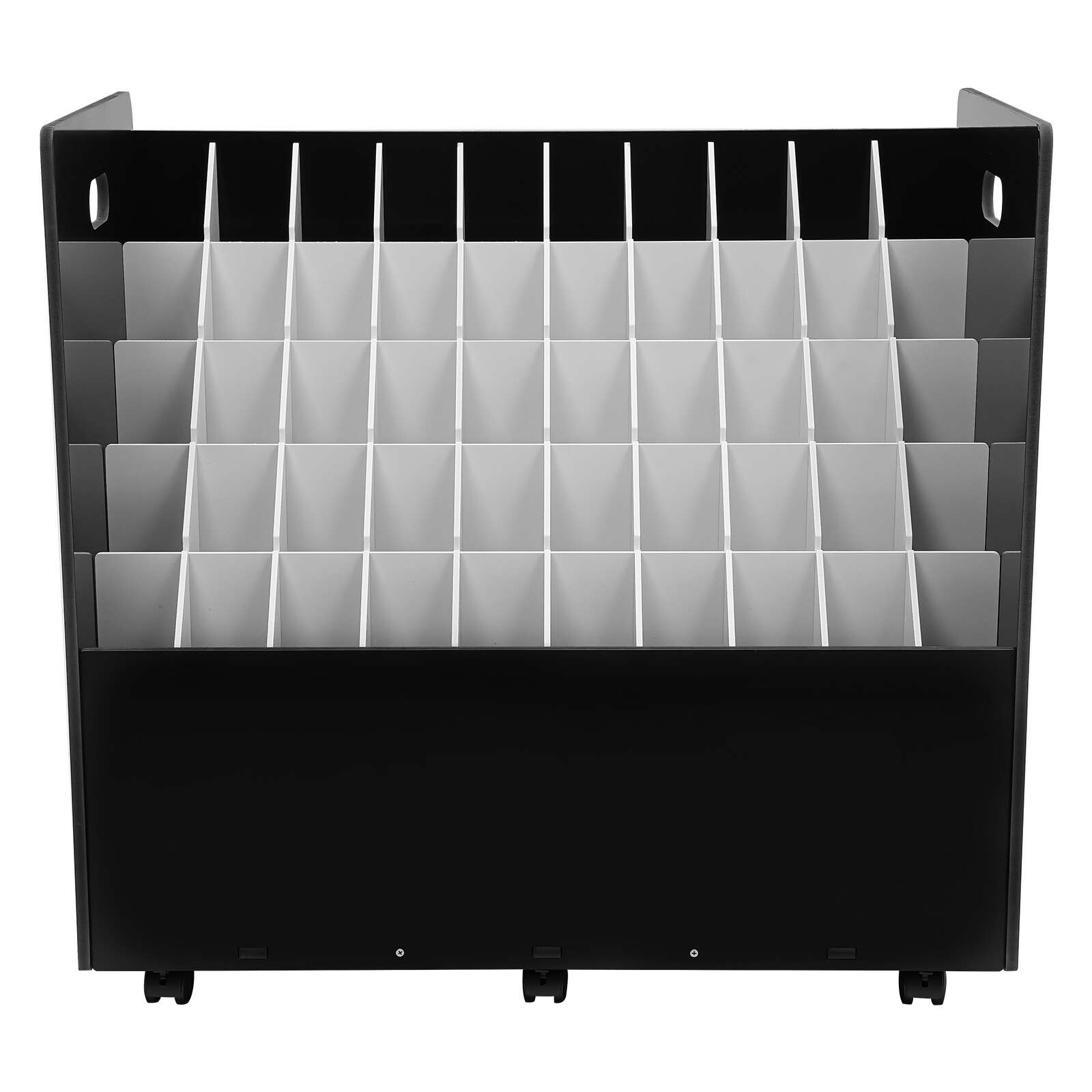 50-slot Blueprint Organizer Roll File Storage Holder Movable Roll File Cart