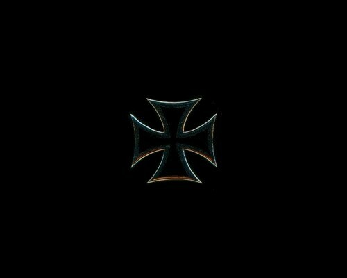 Iron Cross / Surfers Cross  1.12"W w/2 clutches  + a custom promo pin