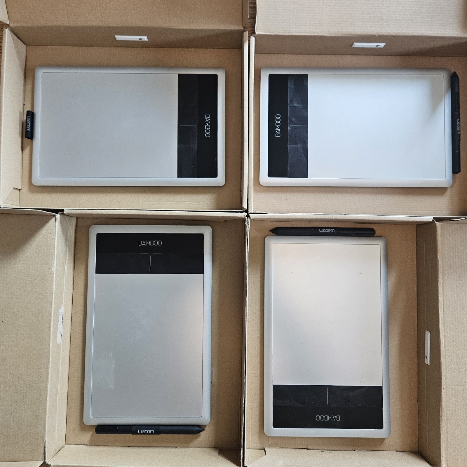 LOT OF 4x Wacom Bamboo Capture Pen and Touch Tablet CTH-470 - INCOMPLETE / PARTS