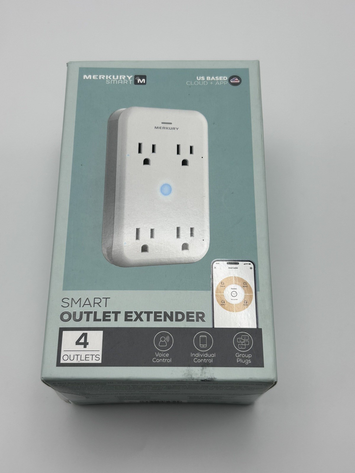 Merkury Innovations Smart Wall Extender, Wi-Fi, Works with Alexa and Google