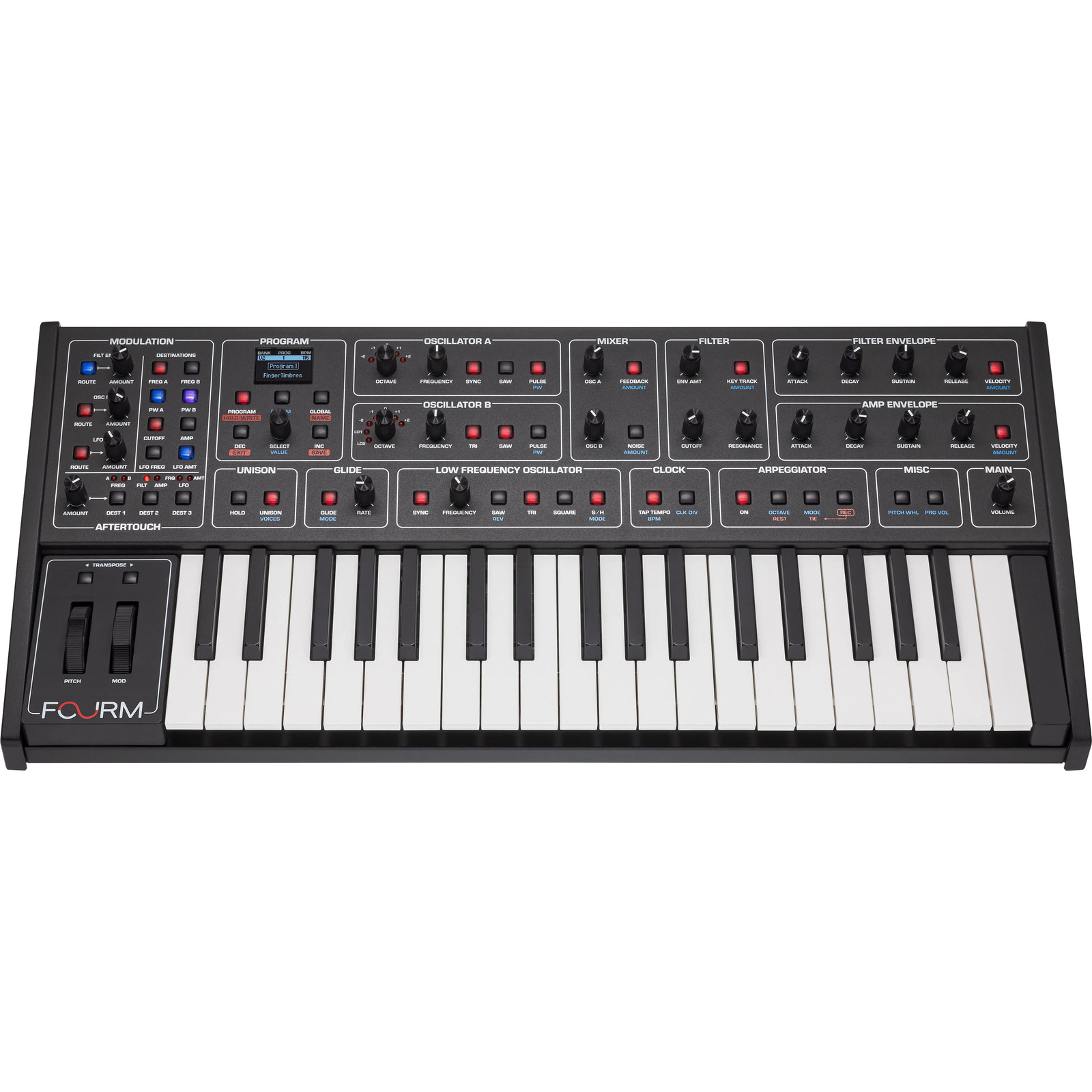 Sequential Fourm 4-Voice Polyphonic Analog Synthesizer CARRY BAG KIT
