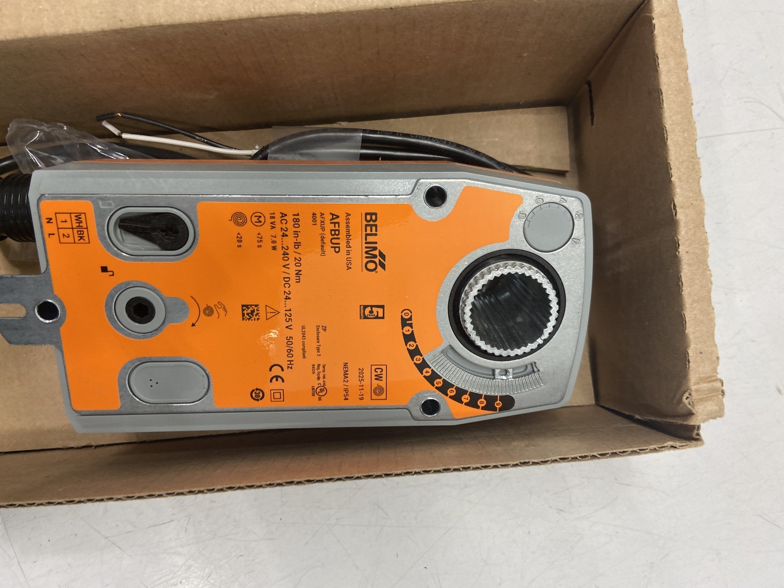 Belimo Fail-Safe Control Valve Actuator AFBUP