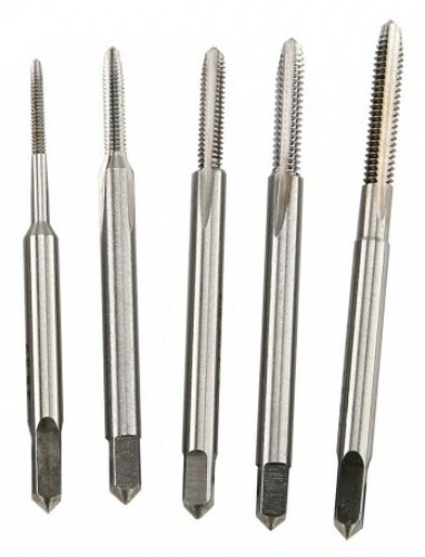 Tap Set 2-56, 3-48, 4-40, 6-32, 8-32. High Speed Steel. Total of 5  Pieces.