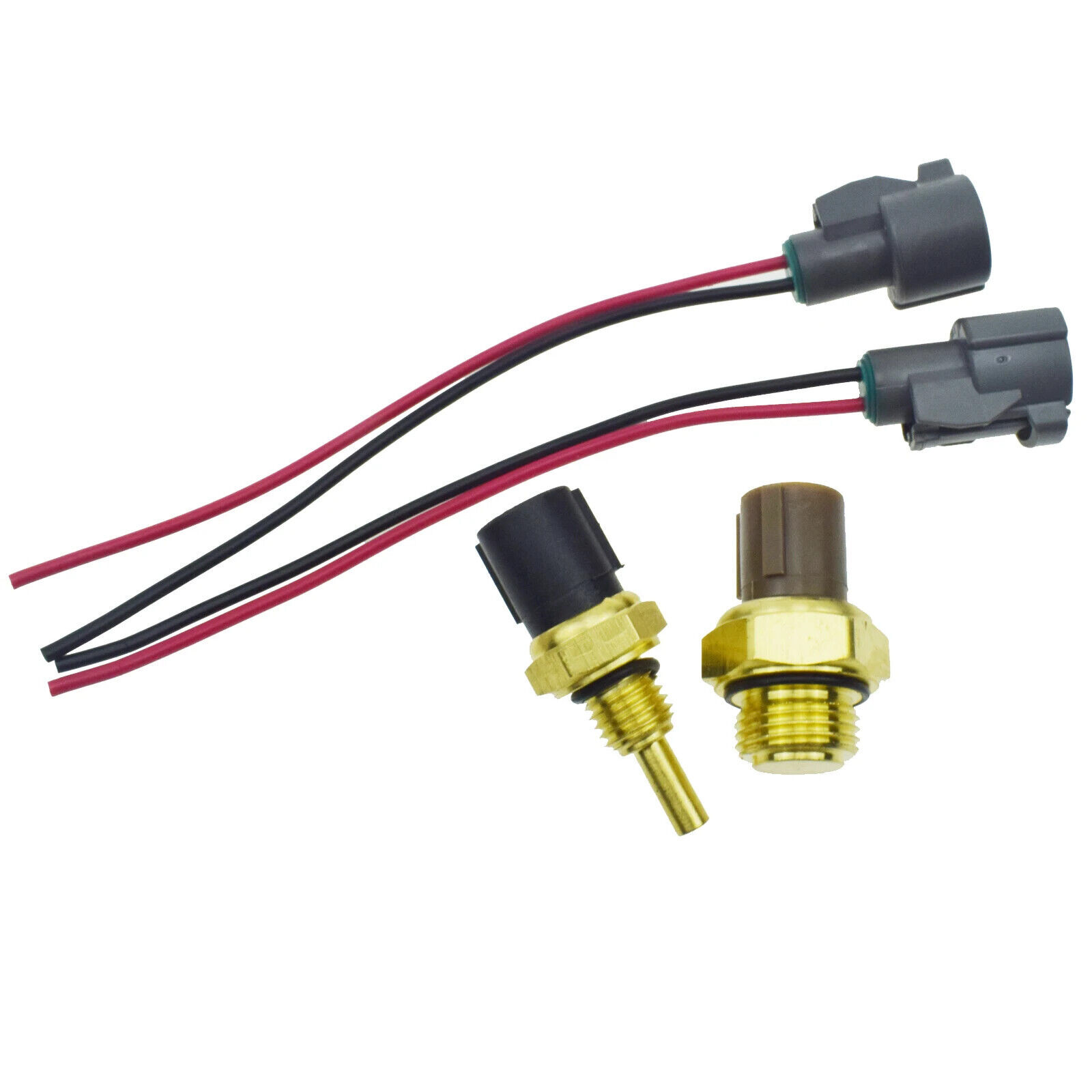 4Pcs Engine Coolant Fan Temperature Sensor Switch Set for Honda CR-V Civic Acura