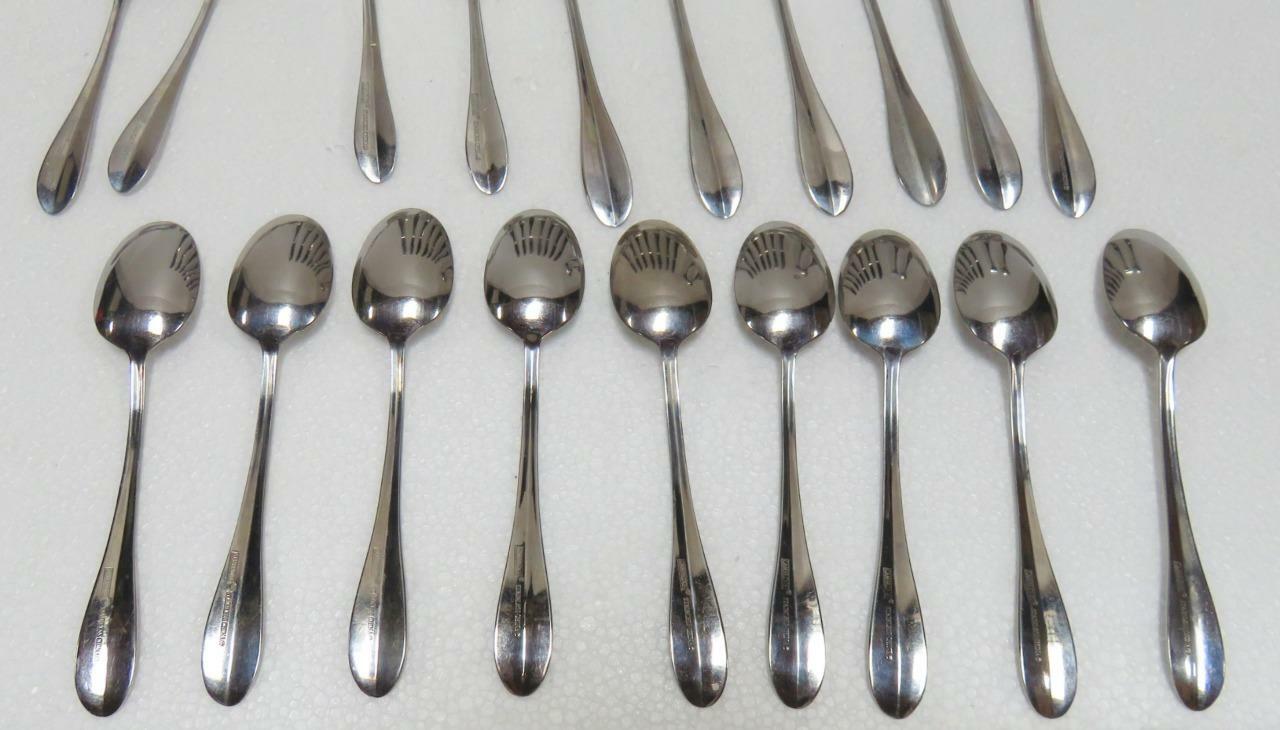 Cambridge Stainless Flatware 28 Piece Lot - Shiny Finish