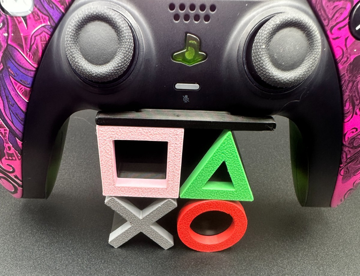 🔥Premium🔥3D Printed PS5 Controller Holder | PlayStation Symbol & Color Design
