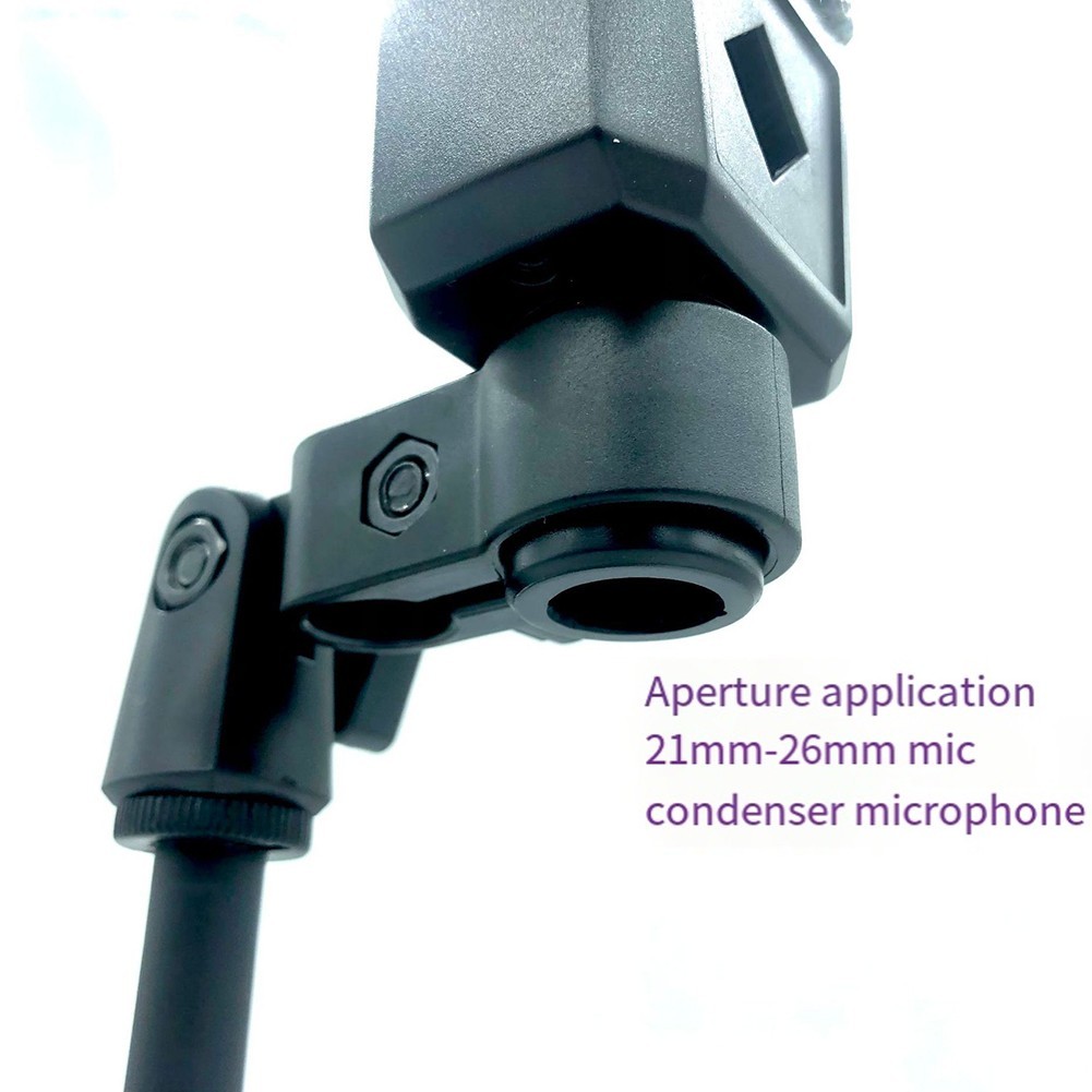Secure Mic Holder for Mic Stands Improved Sound Recording Wide Compatibility
