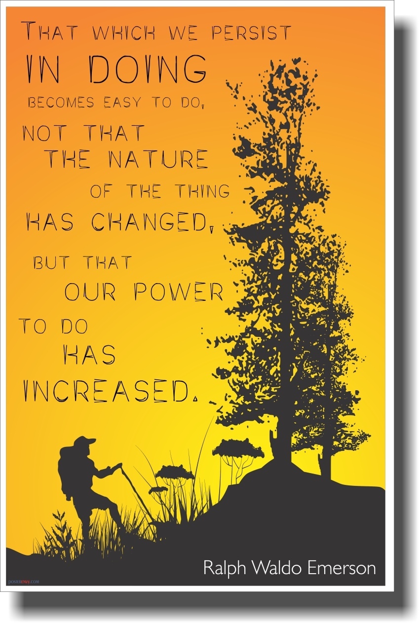 That In Which We Persist - NEW Classroom Motivational Poster