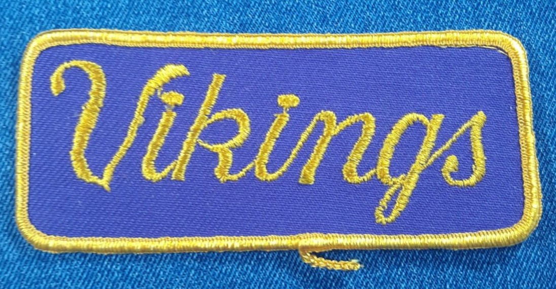 NOS 70s Vintage Minnesota Vikings 5" Patch Football Original Cousins Jefferson