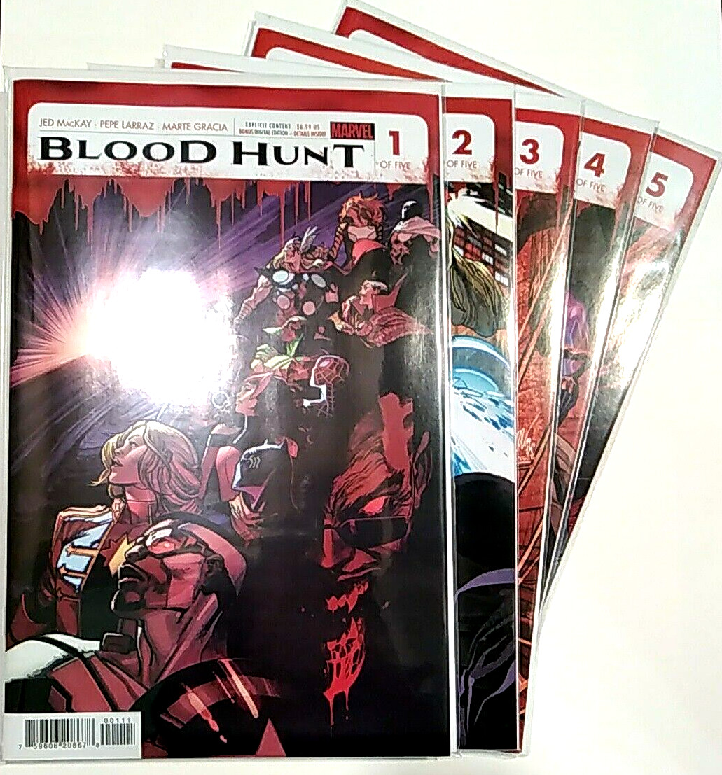 Blood Hunt Red Band- Full Set 1 2 3 4 5- NM 9.6/9.8