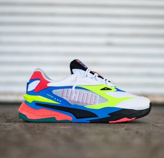 Puma RS-Fast Dazed Men's Sneaker White Bluemazin Green Blue Red