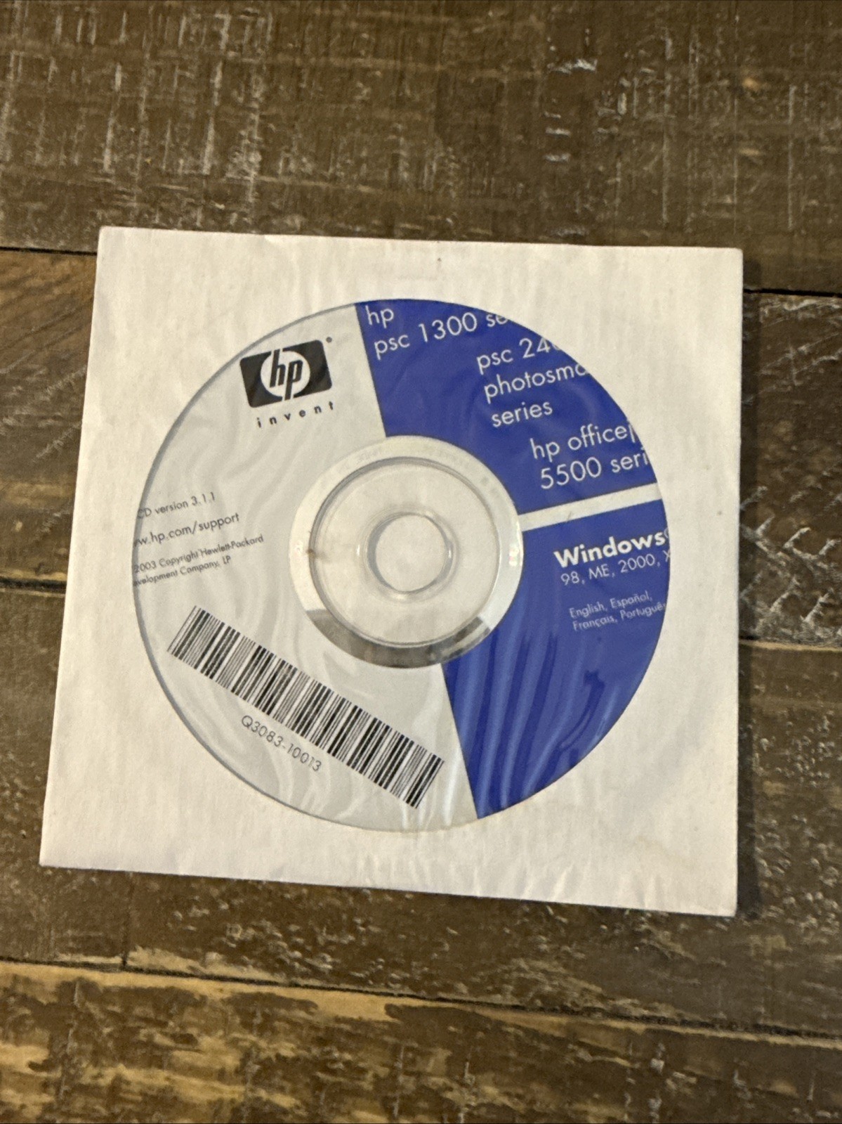 HP PSC 1300 Series Software PC Cd Rom