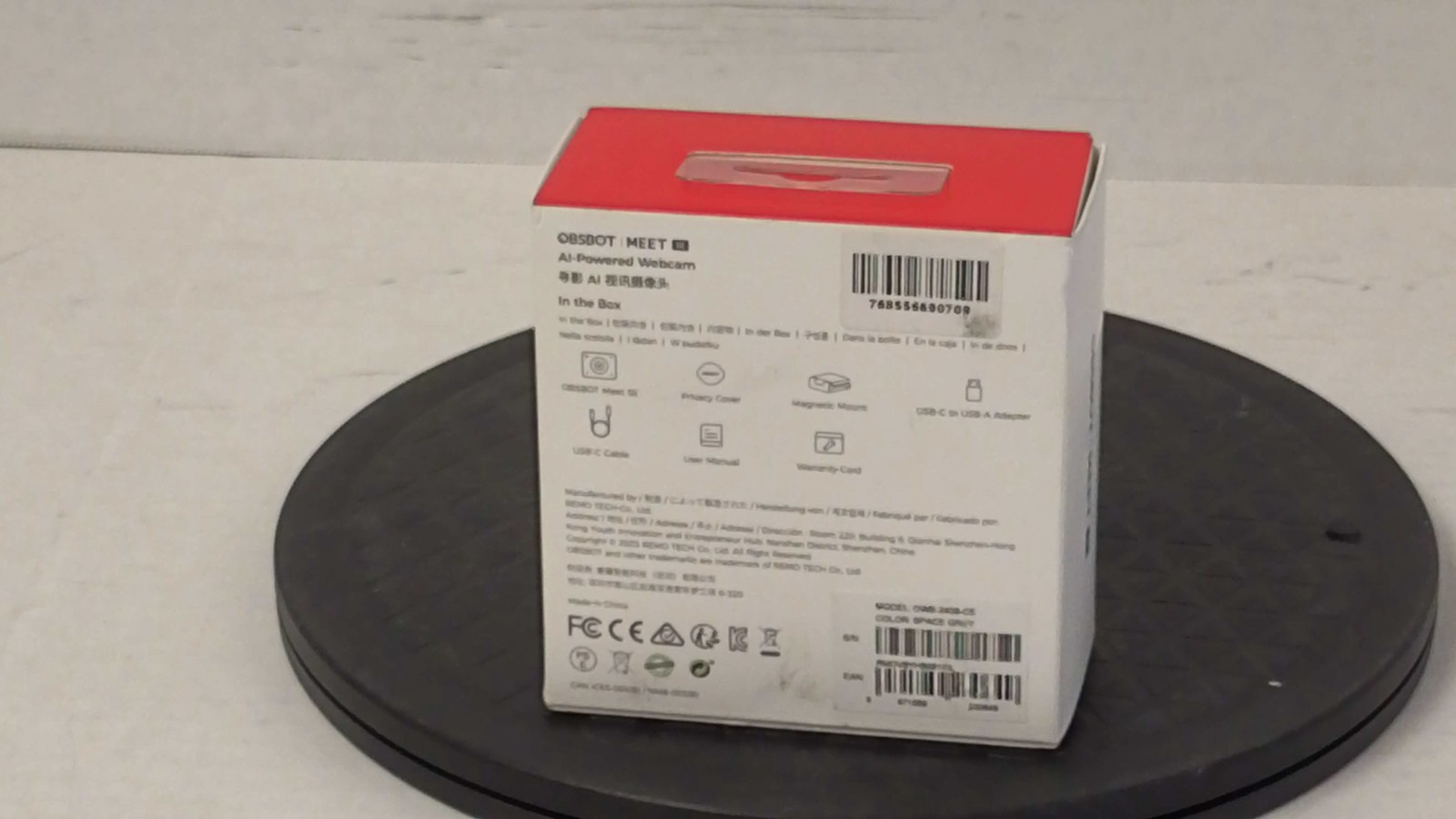 Obsbot Meet SE Webcam, Space Grey