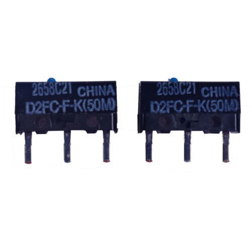 10PCS OMRON Mouse Micro Switch D2FC-F-K(50M) Blue Dot Mouse Button Fretting