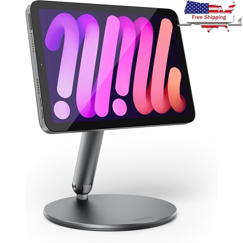 Magnetic iPad Mini Stand Adjustable 360° Rotating Base Foldable Tablet Holder US